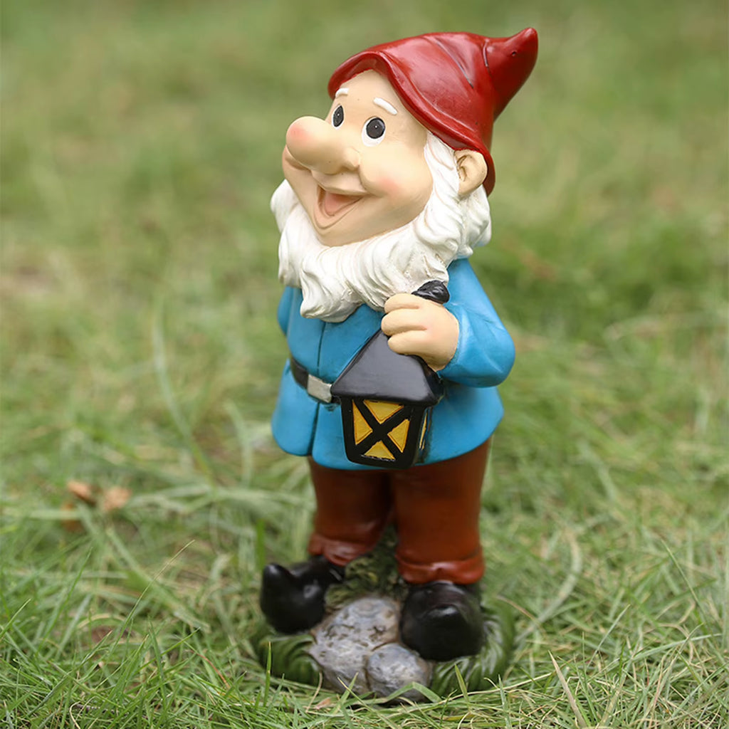 Funny Resin Garden Gnome Statue Cartoon Naughty Dwarfs Figurines Small Sculptures Creative Decoration for Lawn Garden