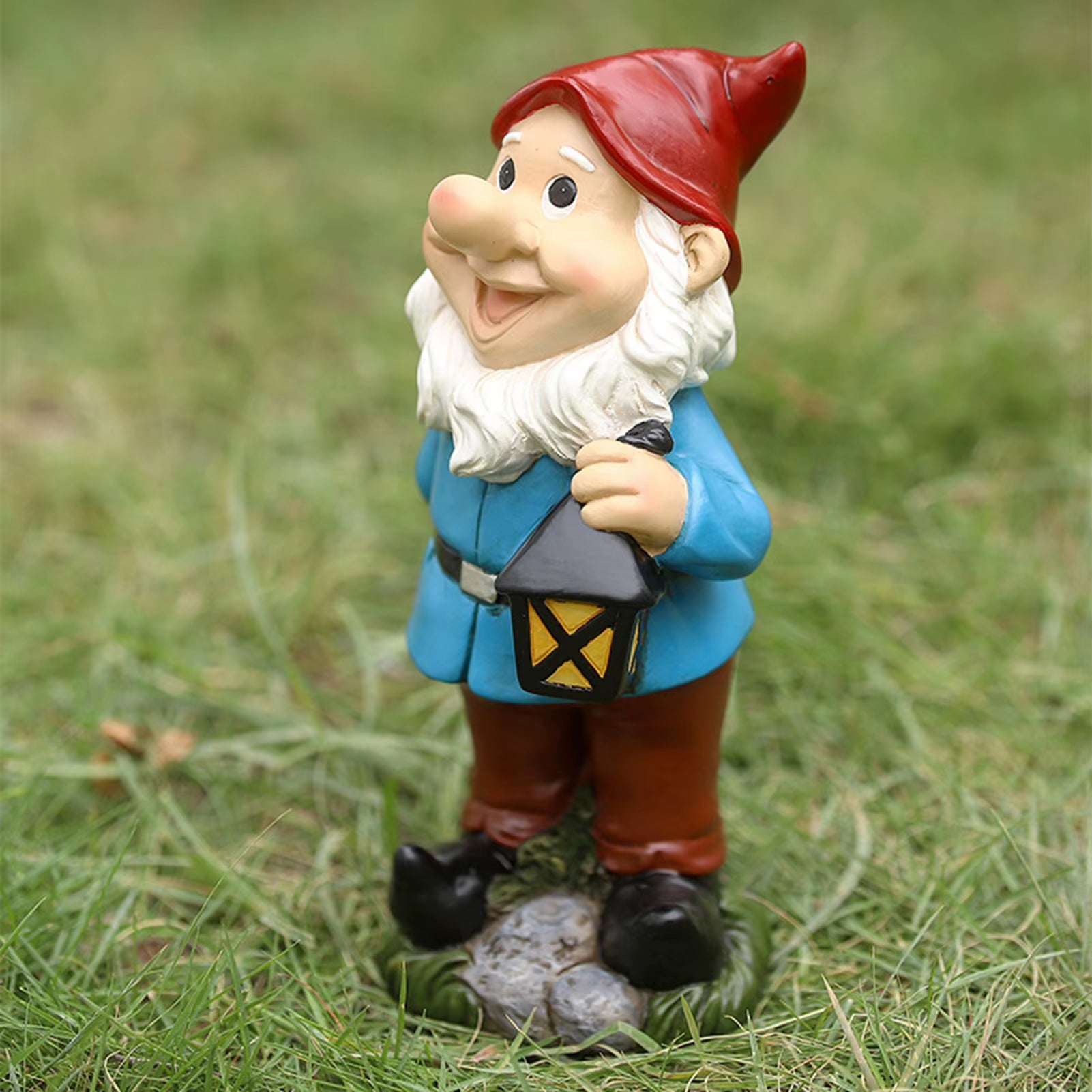 Funny Resin Garden Gnome Statue Cartoon Naughty Dwarfs Figurines Small Sculptures Creative Decoration for Lawn Garden