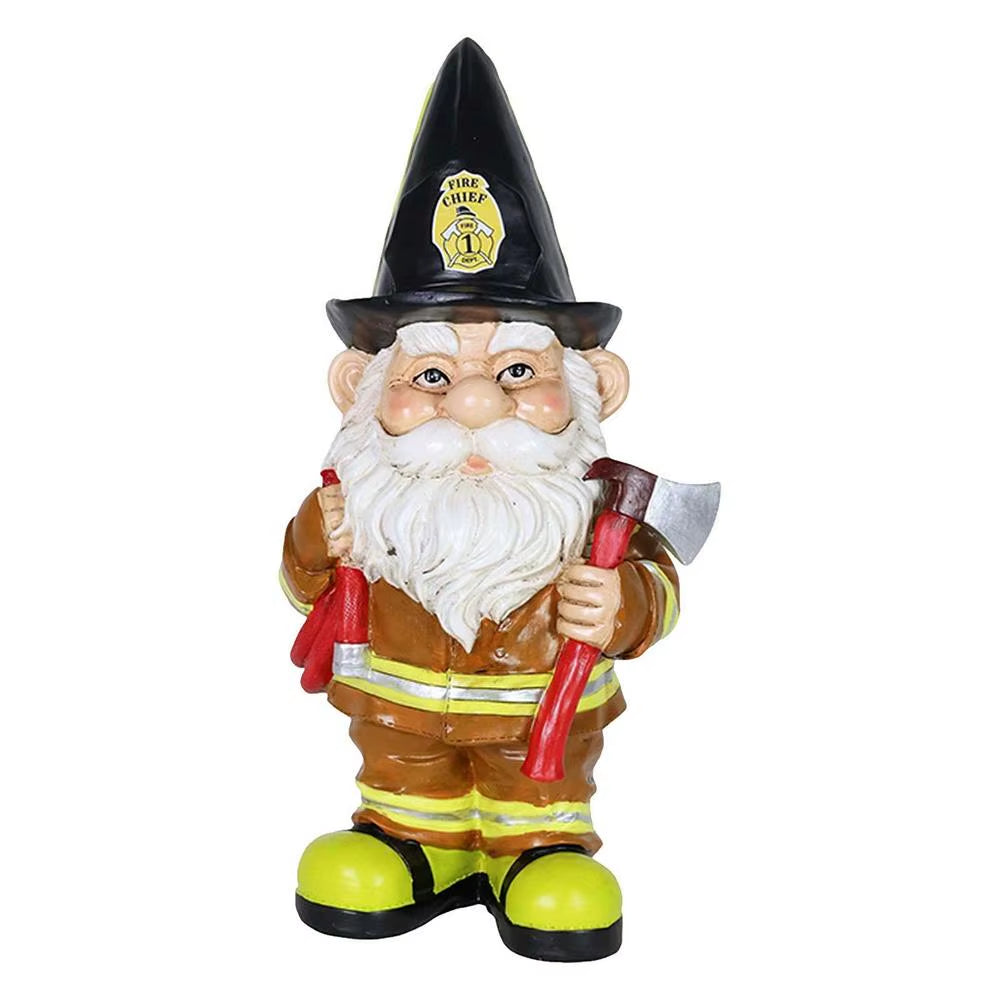 Funny Resin Garden Gnome Statue Cartoon Naughty Dwarfs Figurines Small Sculptures Creative Decoration for Lawn Garden