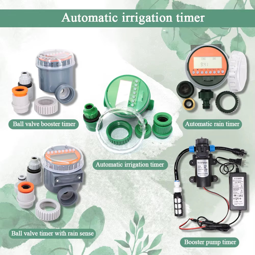 50M-5M DIY Drip Irrigation System Automatic Watering Garden Hose Micro Drip Watering Kits with Adjustable Drippers
